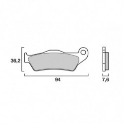 Brembo rear brake pads 07BB04SP image 2