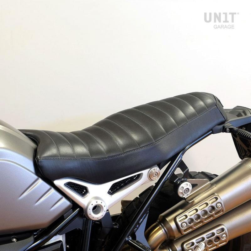 Tandem Unit Garage BMW R NineT leather saddle - black picture 1
