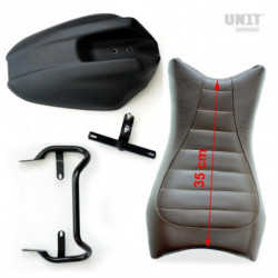 Selle en cuir Monoplace Unit Garage BMW R NineT - noir image 3