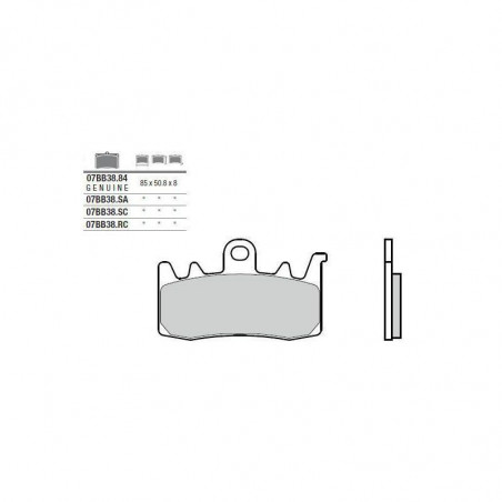 Front brake pads Brembo 07BB3884 picture 1