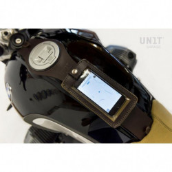 Support de téléphone en cuir pour réservoir Unit Garage - marron image 1