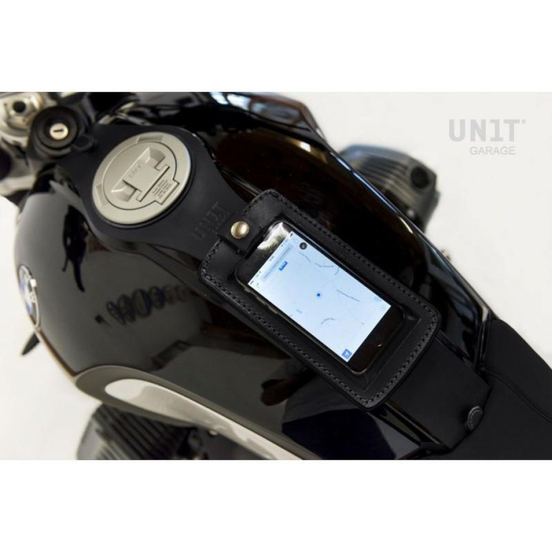 Leather phone holder for Unit Garage tank - black picture 2