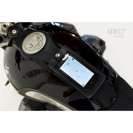 Leather phone holder for Unit Garage tank - black picture 2