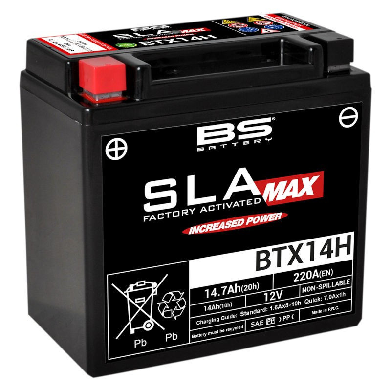 BS Battery BTX14H SLA Max ready to use photo 1