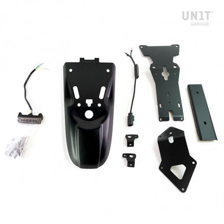 Garde-boue arrière Paris-Dakar avec plaque d'immatriculation Unit garage BMW R NineT - à peindre image 1