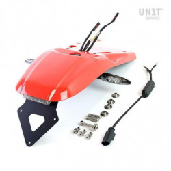 Paris Dakar rear mudguard with Unit garage BMW R NineT number plate - red picture 1