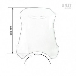 Pare-brise et support GPS Unit Garage BMW R NineT Urban GS - transparent