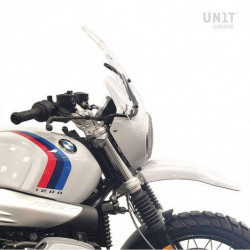 Unit Garage BMW R NineT Urban GS windscreen and GPS holder - smoked