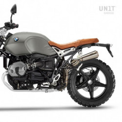 Unit Garage 1:2:1 Titanium Top Muffler with Grille for the 2021–2023 BMW R NineT Scrambler picture 4