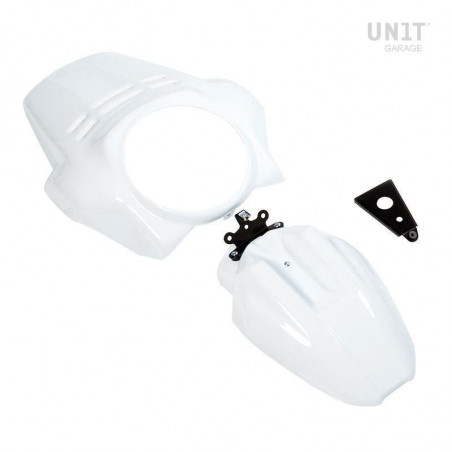 Windshield & mudguard Paris Dakar Unit Garage BMW R NineT Urban GS - white picture 1