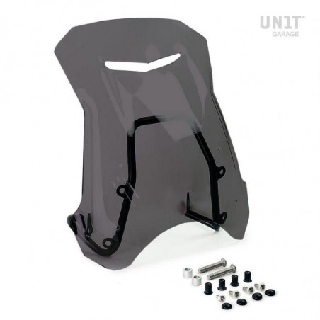 Pare-brise et support GPS Unit Garage BMW R NineT Scrambler & Pure - fumé