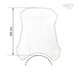 Garage BMW R NineT Scrambler & Pure windscreen and GPS unit holder - smoked