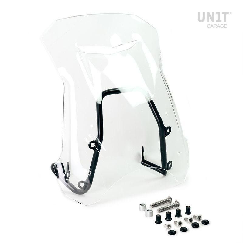 Unit Garage windscreen and GPS holder BMW R NineT Scrambler & Pure - transparent picture 1