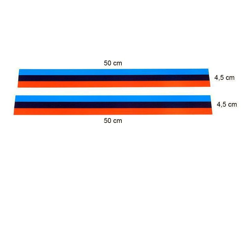 2 BMW Motorsport Bumper Stickers - 50x4.5 cm