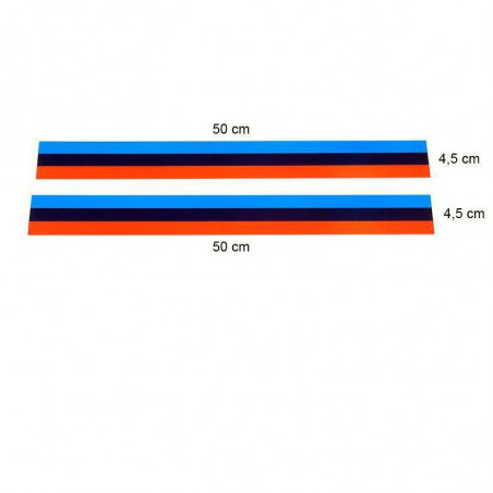 2 BMW Motorsport Bumper Stickers - 50x4.5 cm