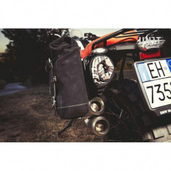 Set 2 sacoches cuir + support double Unit Garage BMW R NineT 10/14 litres - Jet Black image 3