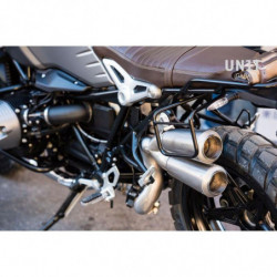 Set of 2 black/brown Scram panniers + double Unit Garage stand - 22-30 liters picture 2