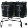 Set of 2 black/black Scram panniers + double Unit Garage stand - 22-30 liters picture 1