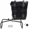Leather side bag + double support Unit Garage picture 1