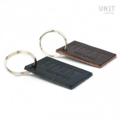 Unit Garage brown leather key ring