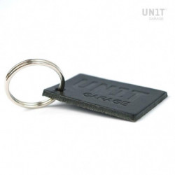 Porte-clés Unit Garage en cuir noir