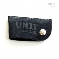 Étui à clé Jet Black en cuir Unit Garage image 1