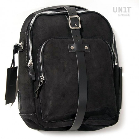 Unit Garage leather tank bag - Jet Black