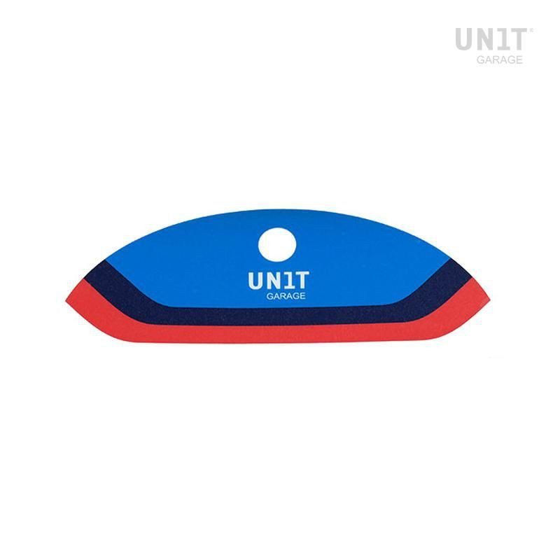 Unit Garage plate sticker - blue picture 1