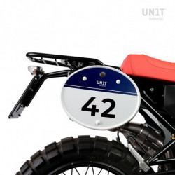 Autocollant de plaque Unit Garage - bleu foncé