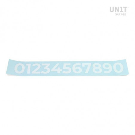 Number sticker - white