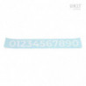Number sticker - white