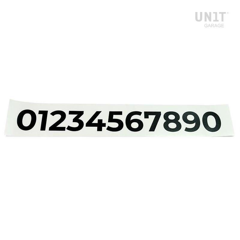 Number sticker - black picture 1
