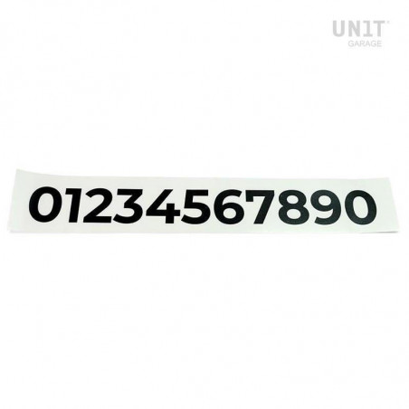 Number sticker - black picture 1
