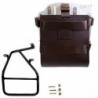 Silver aluminium bag holder Unit Garage BMW R NineT - brown picture 1