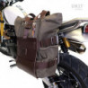 Silver aluminium bag holder Unit Garage BMW R NineT - brown picture 2
