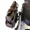Silver aluminium bag holder Unit Garage BMW R NineT - brown picture 5