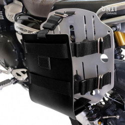 Silver aluminium bag holder Unit Garage BMW R NineT - black picture 2