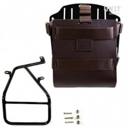 Black aluminium bag holder Unit Garage BMW R NineT - brown picture 1