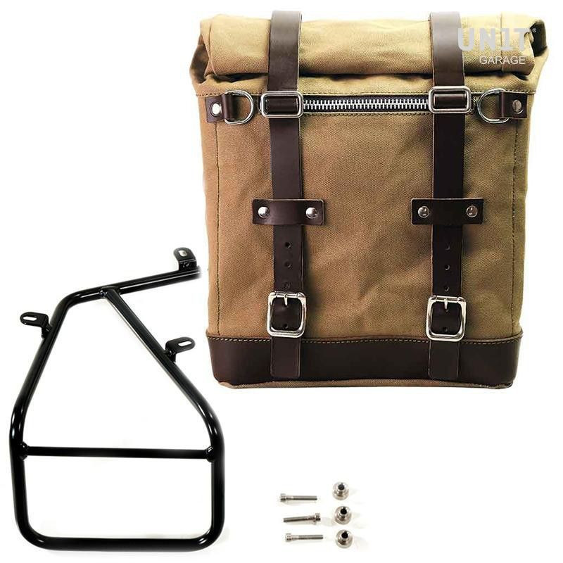 Unit Garage Set beige Scram panniers + right-hand bracket BMW R NineT - 22/30L picture 1