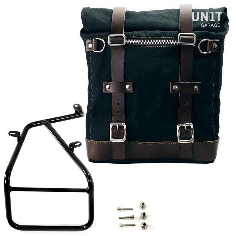 Set sacoche Scram noire + support droit Unit Garage BMW R NineT - 22/30L image 1