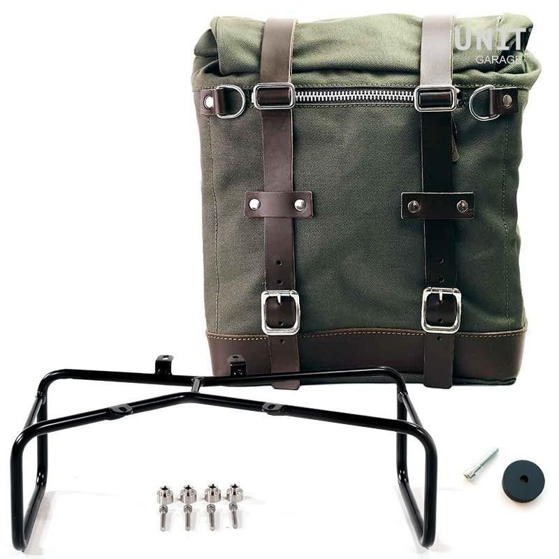 Green Scram bag + BMW R NineT Garage Unit holder - 22/33 liters