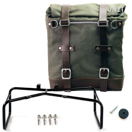 Green Scram bag + BMW R NineT Garage Unit holder - 22/33 liters