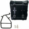 Unit Garage Jet Black leather pannier set + right-hand bracket BMW R NineT - 22-30L picture 1