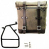 Unit Garage Moss Grey leather pannier set + right-hand bracket BMW R NineT - 22-30L image 1