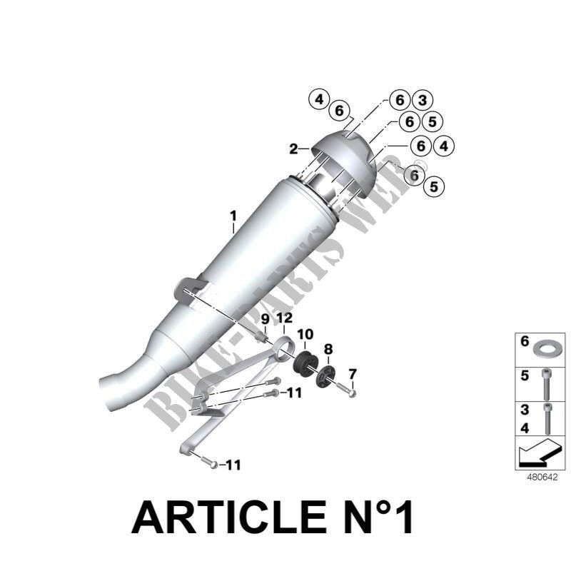 Genuine BMW R NineT Racer muffler 2017-2020 image 1