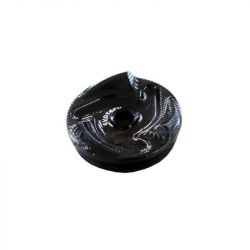Black aluminum oil plug Evotech image 1