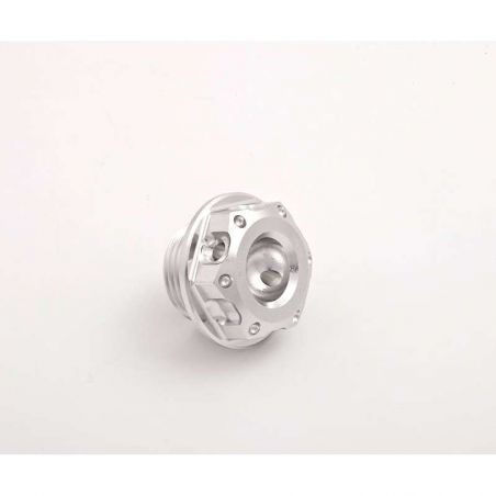 Silver aluminum oil plug Evotech image 1