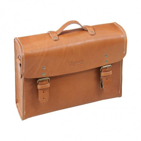 Mallette Hepco&Becker Legacy cuir brun fixation C-Bow