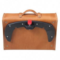 Mallette Hepco&Becker Legacy cuir brun fixation C-Bow