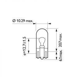 Ampoules Longlife Ecovision W5W 12V - Philips image 1